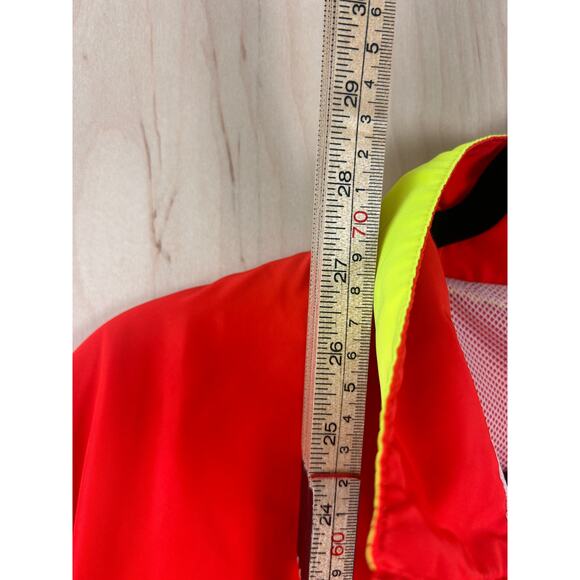 Speedo Red Neon Yellow Pullover Windbreaker Jacket Men’s XL Athletic - Picture 6 of 11